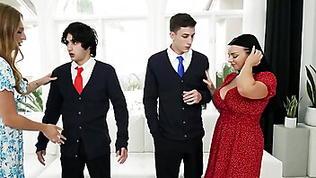 Step mom son virgin, family swap blonde, milf son swap, family group sex mature, virgin swap